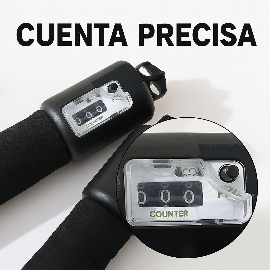 Comba de salto con contador digital