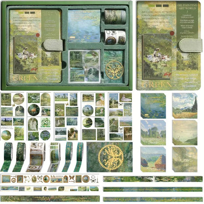 Kit de Diario con Pintura al Óleo
